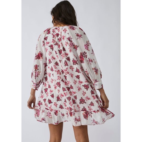 FREE PEOPLE Camella Mini Dress / Ivory Combo NWT - Picture 8 of 12